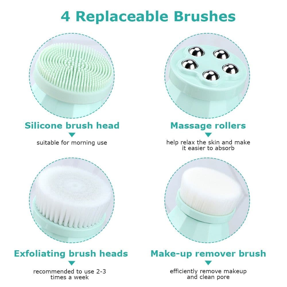 image-4 in 1 Electric Facial Cleanser Wash Face Cleaning Machine Skin Pore