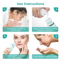 image-4 in 1 Electric Facial Cleanser Wash Face Cleaning Machine Skin Pore