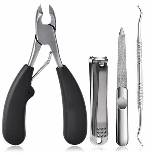 image-Black Toe Nail Clippers Nail Correction Thick Nails Cutters