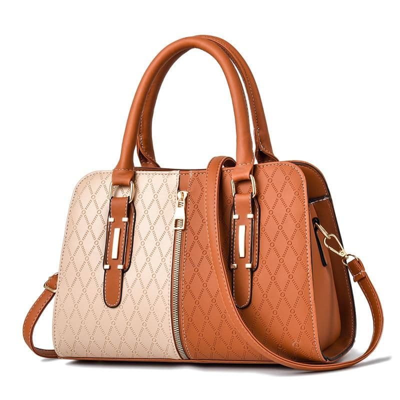 image-Large Capacity Color Contrast Messenger Bag For Young Ladies