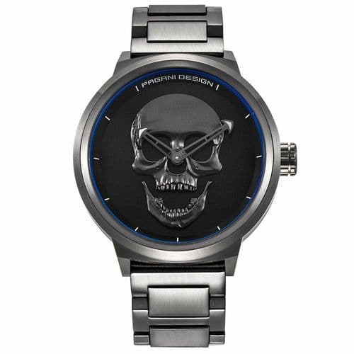 image-Skull Pattern Men's Quartz Watch For Decoration