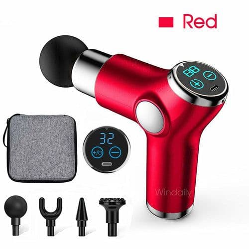image-Mini LCD Massage Gun 32 Speed Touch Screen Deep Tissue