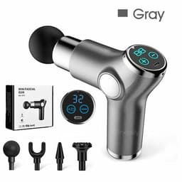 image-Mini LCD Massage Gun 32 Speed Touch Screen Deep Tissue