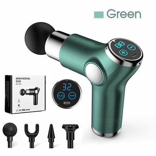 image-Mini LCD Massage Gun 32 Speed Touch Screen Deep Tissue