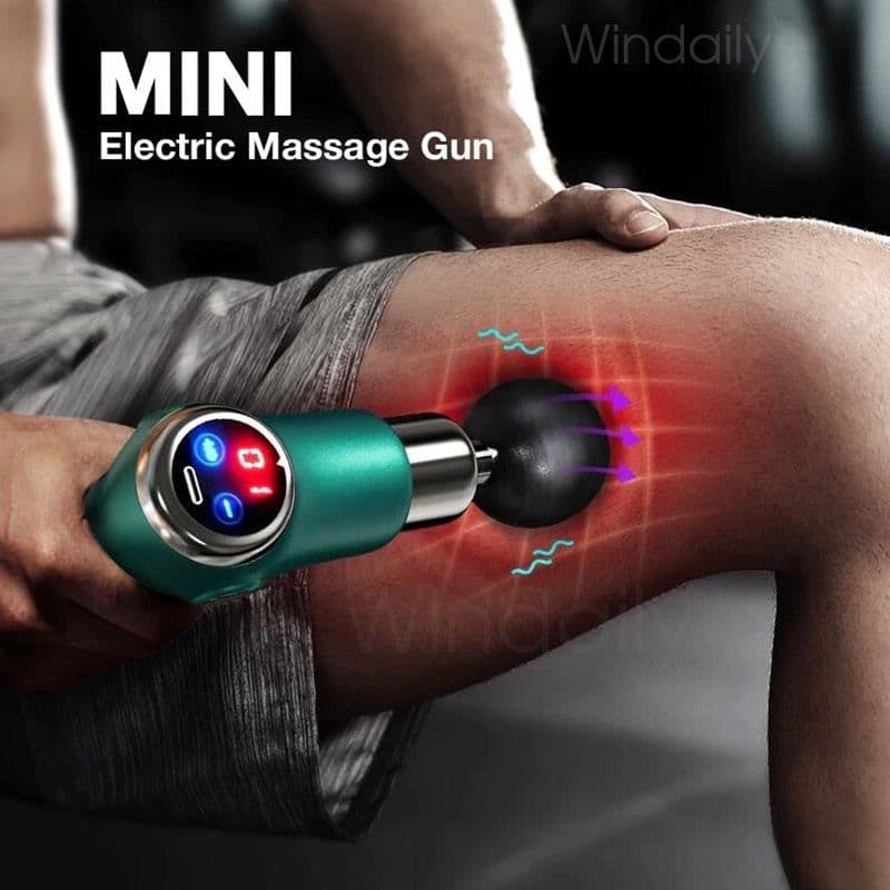 image-Mini LCD Massage Gun 32 Speed Touch Screen Deep Tissue