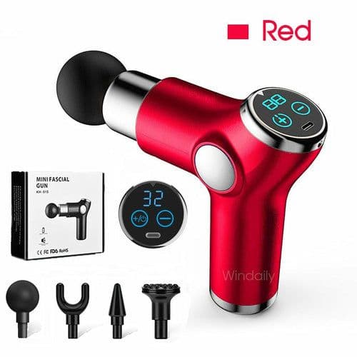 image-Mini LCD Massage Gun 32 Speed Touch Screen Deep Tissue