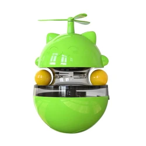 image-Interactive Cat Toys Funny Pet Slow Leaking Food Dispenser