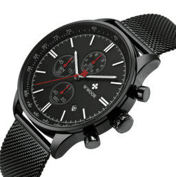 image-Multi-function Sports Mesh Belt Quartz Watch For Men