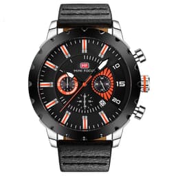 image-Luminous Waterproof Leather Quartz Watch For Men