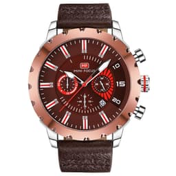 image-Luminous Waterproof Leather Quartz Watch For Men
