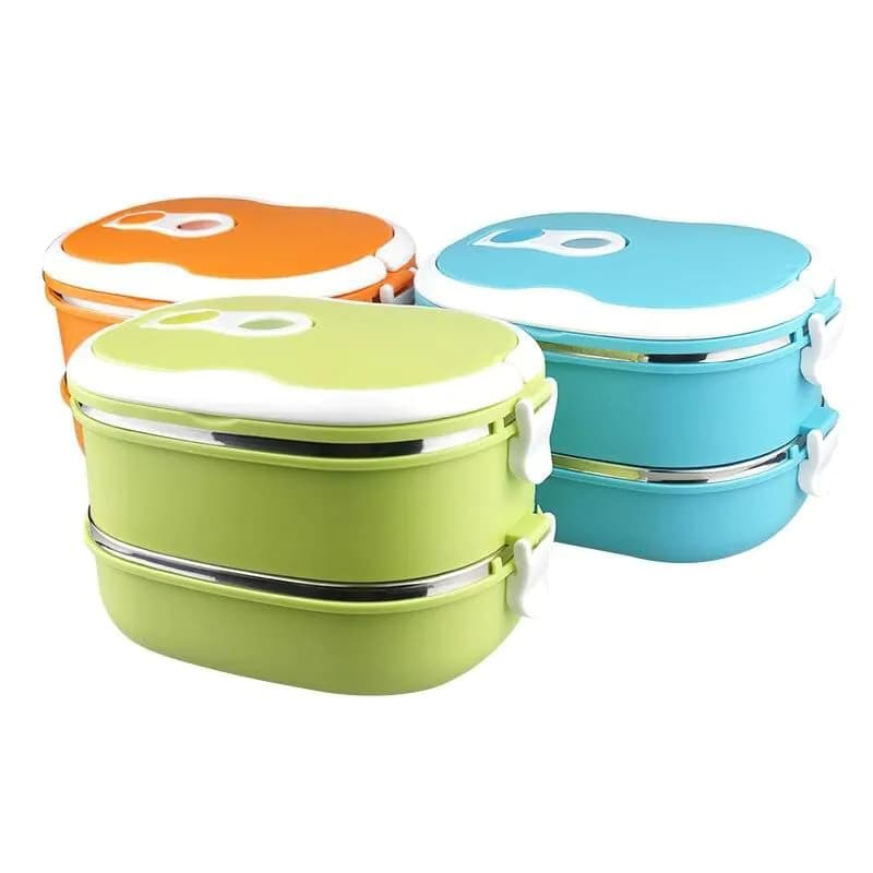 image-Double-Layer Leak-Proof Lunch Box Food Storage Container