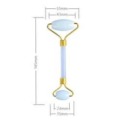 image-Nature Jade Facial Massage Roller Jade Gouache Stone Face Lifting Tool