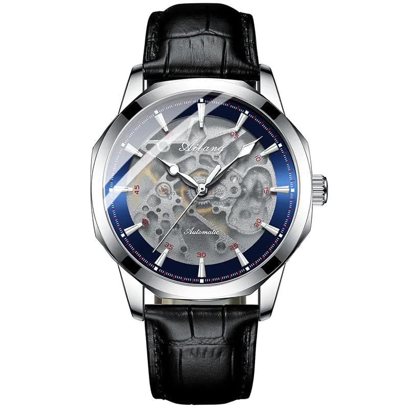 image-Men's Casual Automatic Hollow Mechanical Watch