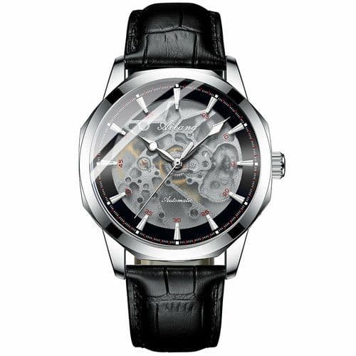 image-Men's Casual Automatic Hollow Mechanical Watch