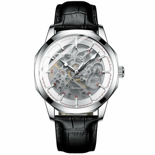 image-Men's Casual Automatic Hollow Mechanical Watch