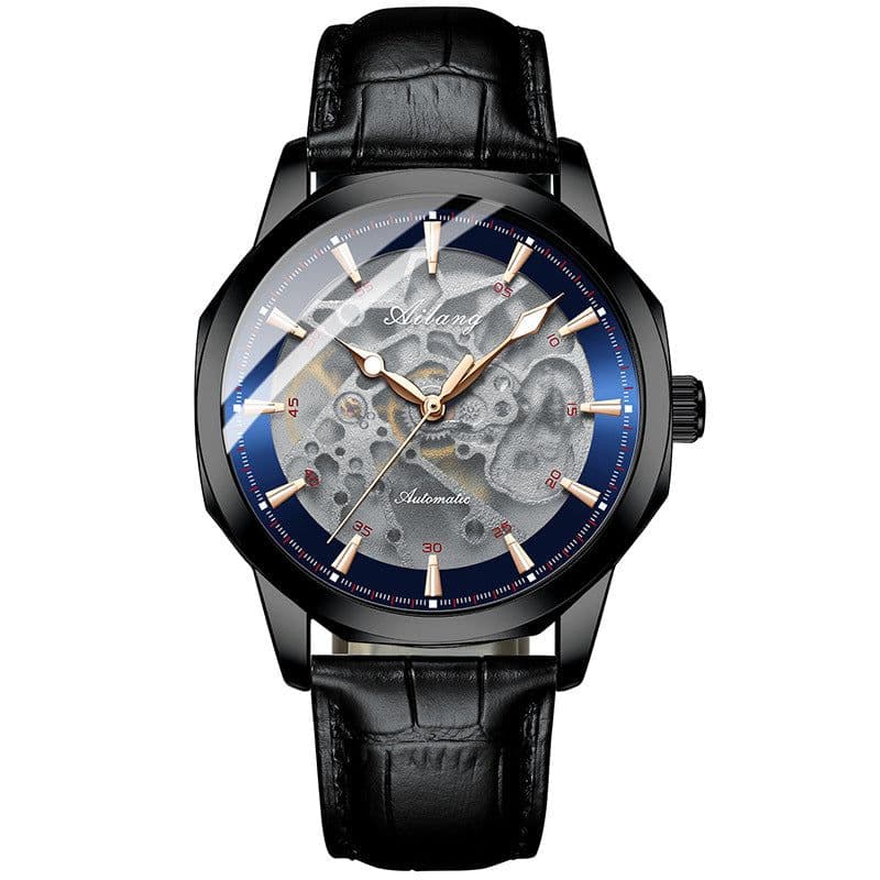image-Men's Casual Automatic Hollow Mechanical Watch