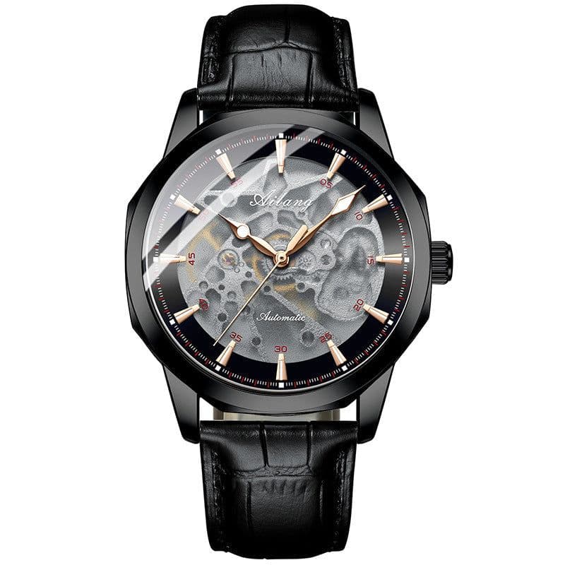 image-Men's Casual Automatic Hollow Mechanical Watch