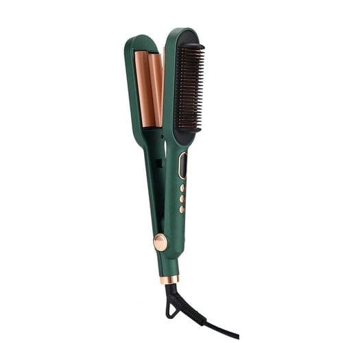 image-Professional 2 in1 Hair Straightener Brush Hair Styling Tools