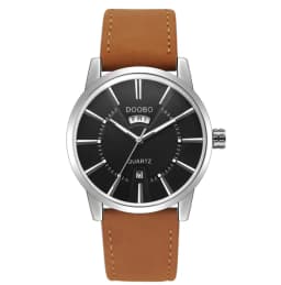 image-Fashion Calendar Waterproof Belt Watch For Men