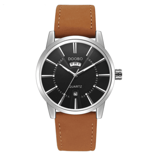 image-Fashion Calendar Waterproof Belt Watch For Men