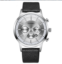 image-Fashion Calendar Waterproof Belt Watch For Men