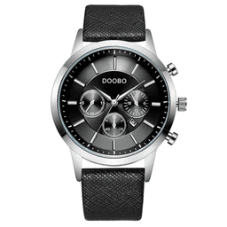 image-Fashion Calendar Waterproof Belt Watch For Men