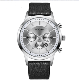 image-Fashion Calendar Waterproof Belt Watch For Men
