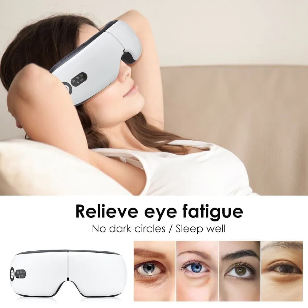 image-Smart Eye Massager 4D Air Pressotherapy Stress Relief Eye Care