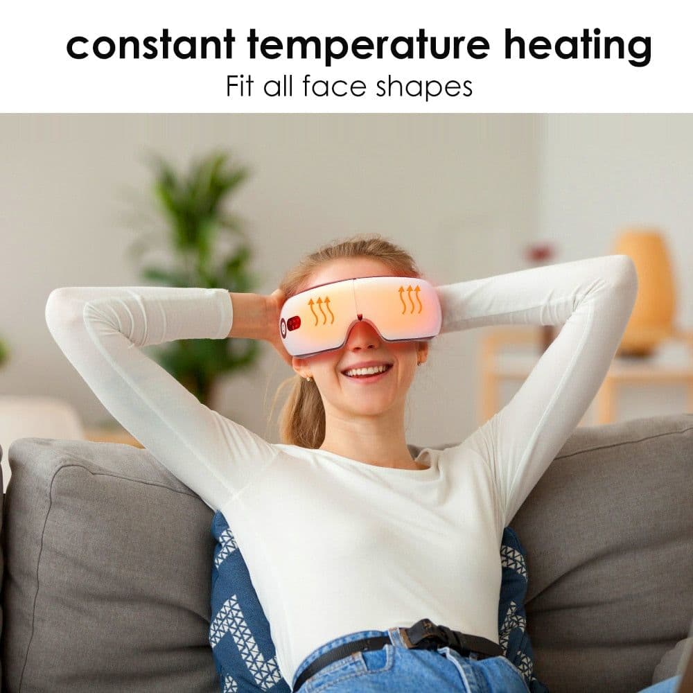 image-Smart Eye Massager 4D Air Pressotherapy Stress Relief Eye Care