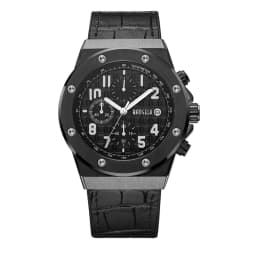 image-Street Fashion Men's Quartz Watch With Leather Strap