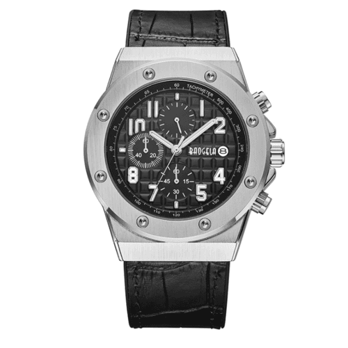 image-Street Fashion Men's Quartz Watch With Leather Strap