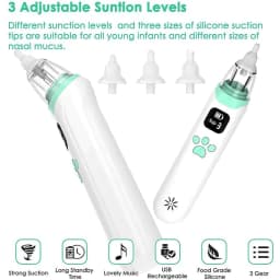 image-Electric Baby Nasal Vacuum Cleaner Infant Nasal Aspirator Newborn