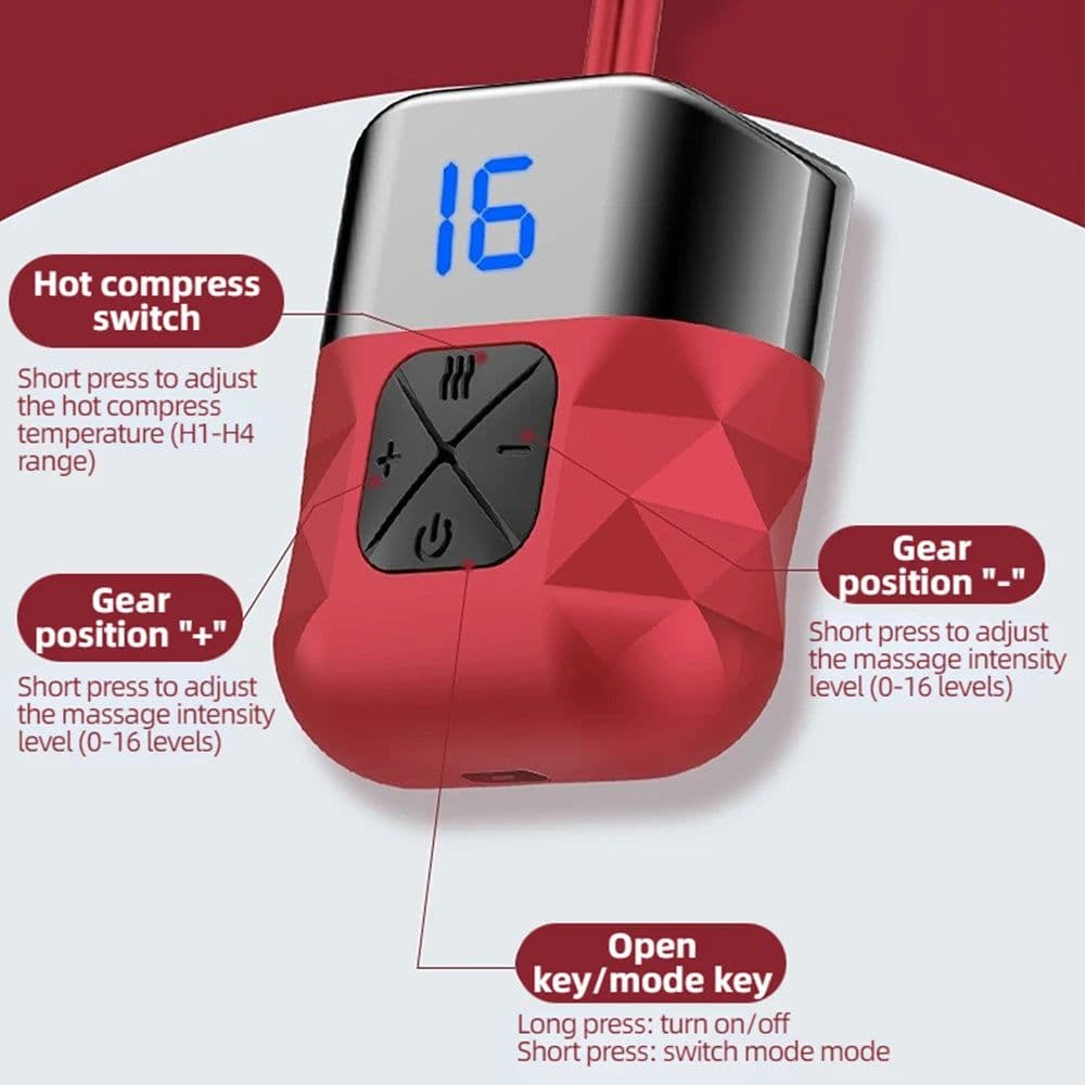 image-Electric Smart Hanging Neck Massager 16 Levels Muscle Massager Hot