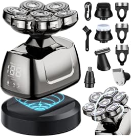 image-7D Head Shaver Electric Razor for Men 6 in 1 Grooming Head Shaver