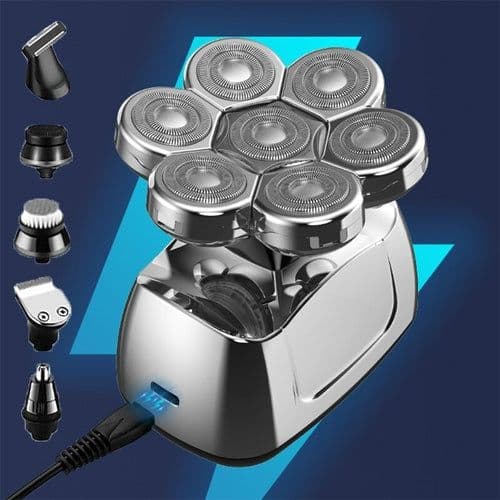 image-7D Head Shaver Electric Razor for Men 6 in 1 Grooming Head Shaver