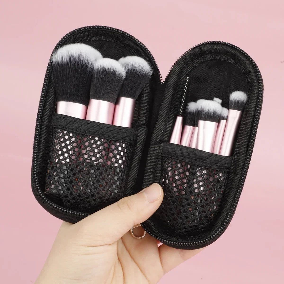 image-10Pcs Mini Makeup Brush Set Powder Eyeshadow Foundation Blush Blender