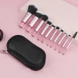 image-10Pcs Mini Makeup Brush Set Powder Eyeshadow Foundation Blush Blender