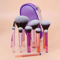 image-10Pcs Mini Makeup Brush Set Powder Eyeshadow Foundation Blush Blender