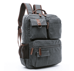 image-High Quality Outdoor Canvas Business Backpack For Men