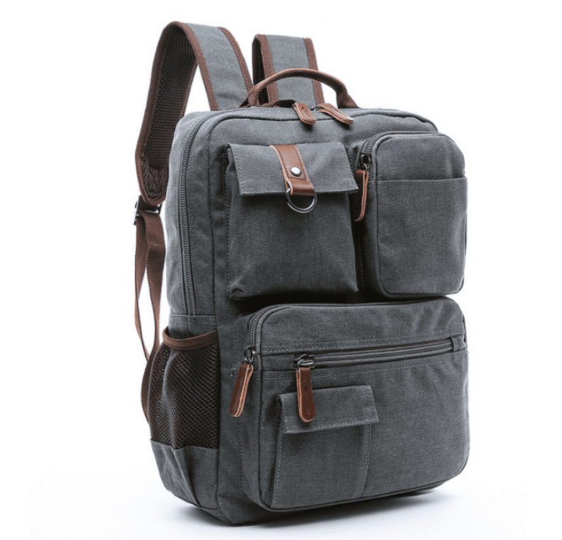 image-High Quality Outdoor Canvas Business Backpack For Men
