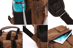 image-High Quality Outdoor Canvas Business Backpack For Men