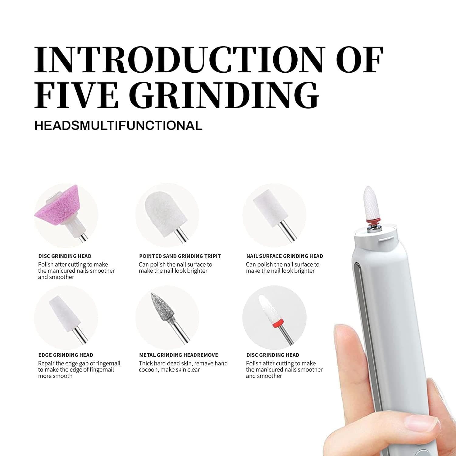 image-New Professional Electric Nail Drill Machine Pedicure Manicure Drill