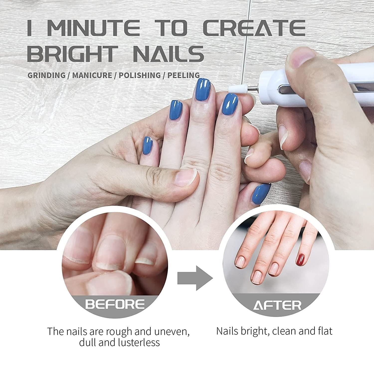 image-New Professional Electric Nail Drill Machine Pedicure Manicure Drill