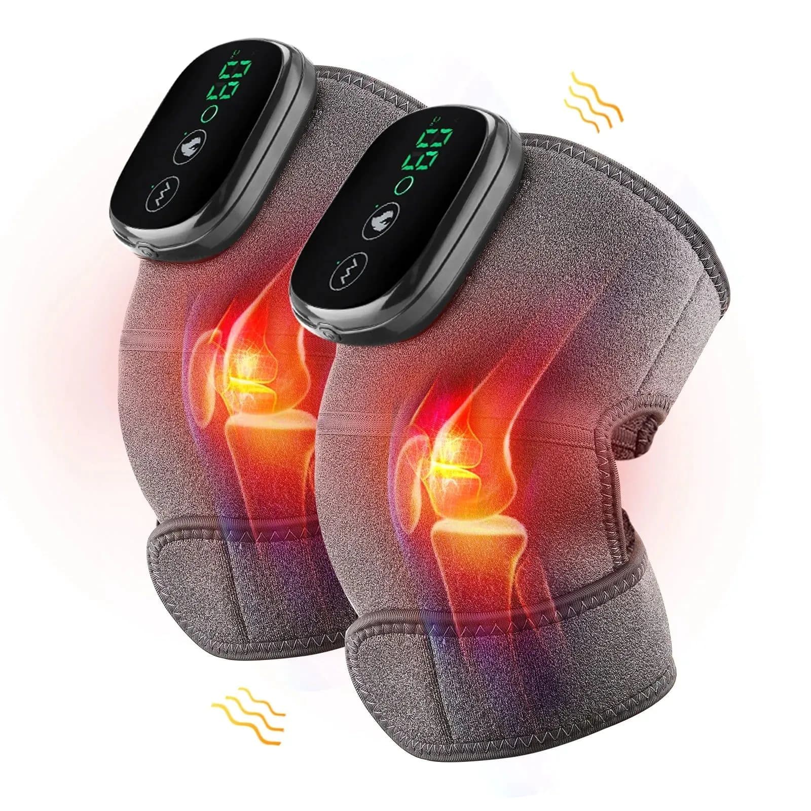 image-Electric Heating Knee Massager Far Infrared Joint Elbow Knee Pad