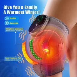 image-Electric Heating Knee Massager Far Infrared Joint Elbow Knee Pad
