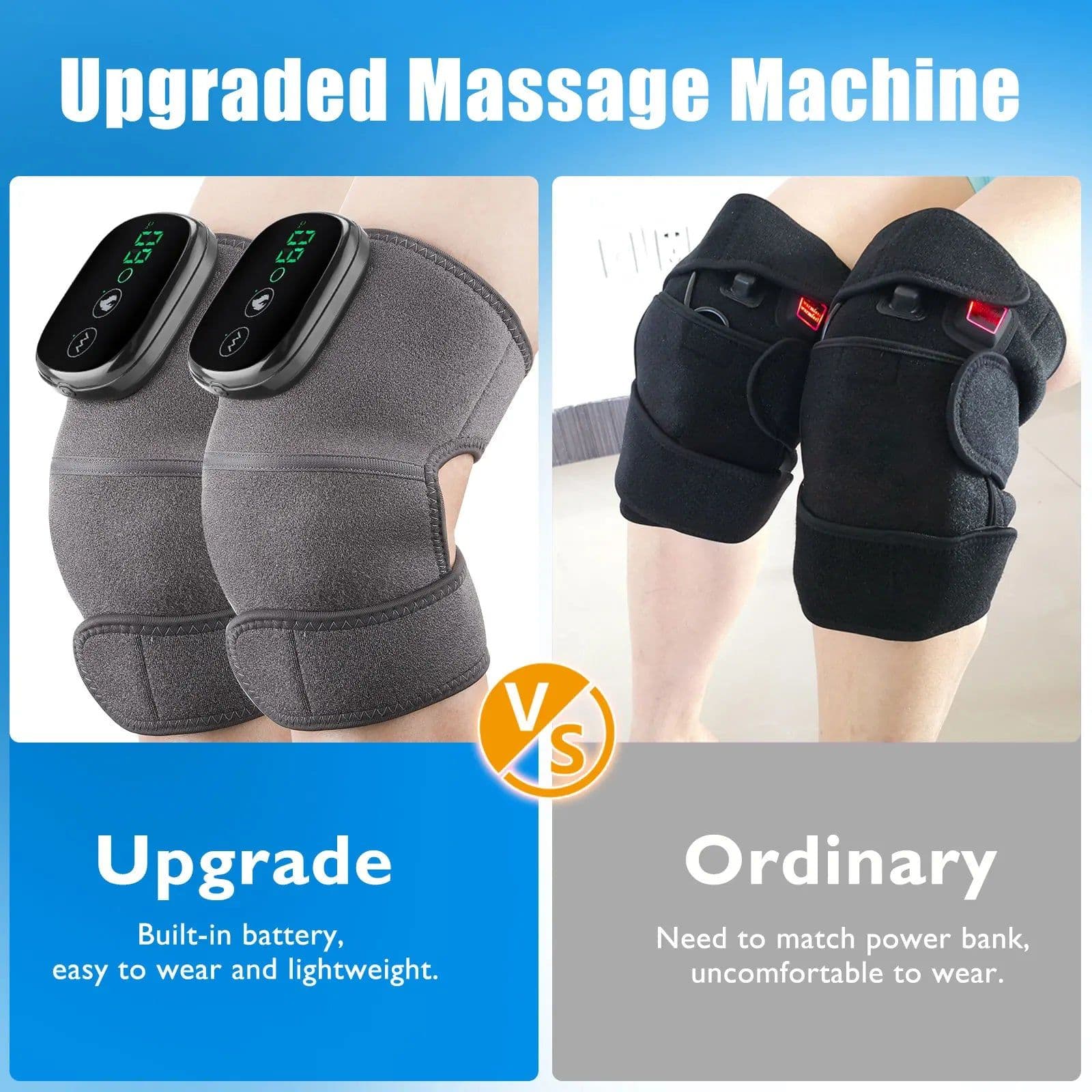 image-Electric Heating Knee Massager Far Infrared Joint Elbow Knee Pad