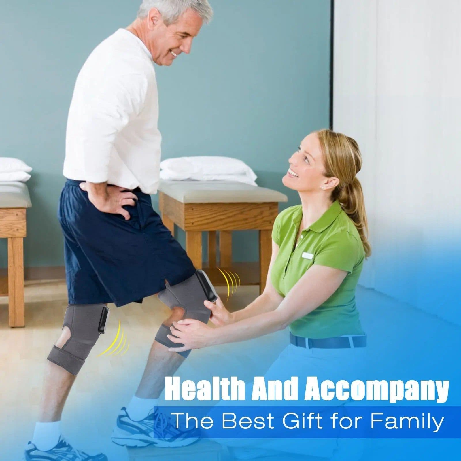 image-Electric Heating Knee Massager Far Infrared Joint Elbow Knee Pad