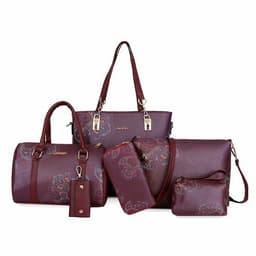 image-Six-Piece Printed One-Shoulder Handbags For Women