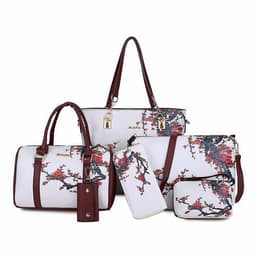 image-Six-Piece Printed One-Shoulder Handbags For Women