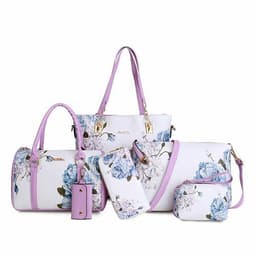 image-Six-Piece Printed One-Shoulder Handbags For Women